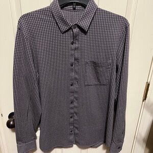 Men's Gray Checkered Shirt